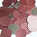 Sequin Red Pink Corrugated Stripe Round 30mm Couture Loose Paillette Sequins