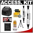 Canon PowerShot Digital Cameras Accessory Kit with Camera Case & Full Cleaning Kit for A490, A495, A3000 IS, A3100 IS, SD1300 IS, SD1400 IS, SD3500 IS, SX130 IS, SX210 IS, SX30 IS, G10, G11, G12, S90 & S95