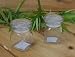 Small Square Glass Spice Jar with Glass Lid 5oz (Pack of 2)