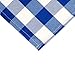 LTC LINENS 54 in. x 54 in. Blue and White Checkered Tablecloth Square - Blue Gingham Table Cloth for Card Table - Stain Resistant, Washable Fabric Cloth Small Table Cover for Picnic, Party