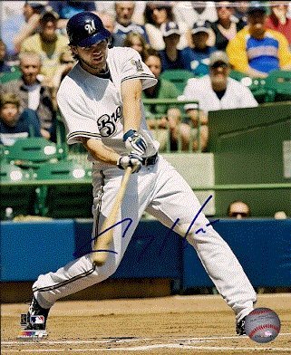 Autographed/Hand Signed 8x10 Photo Corey Hart Milwaukee Brewers