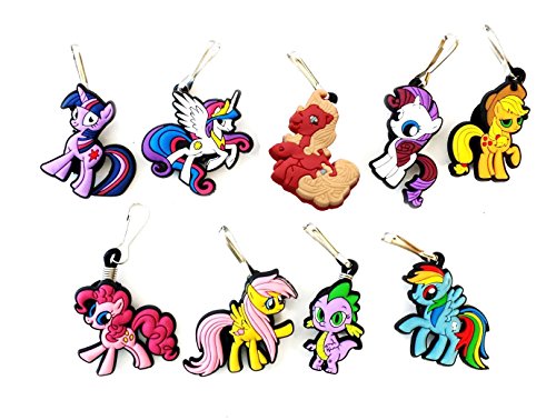 AVIRGO 9 pcs Zipper Pull / Zip pull Charms for Jacket Pendant Set # 87-2
