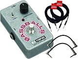 Electro Harmonix Nano Bass Balls Pedal with 2 FREE 6″ Patch Cables, and 2 FREE 18′ 6″ Instrument Cables