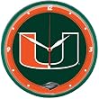 Miami Hurricanes NCAA Round Wall Clock by Wincraft
