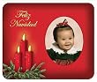 Feliz Navidad-Candles. Photo Magnet Frame