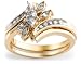 10k Choice of White or Yellow Gold Diamond Bridal Set (1/5 cttw, I-J Color, I2 Clarity)
