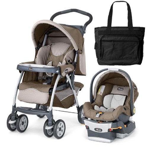 Chicco 06079045930 Cortina Keyfit 30 Travel System With Diaper Bag - Chevron