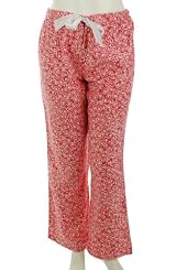 Nautica Sleepwear Print Cotton Pants - Womens