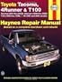 Toyota Tacoma, 4 Runner & T100 Automotive Repair Manual. Models covered: 2WD and 4WD Toyota Tacoma (1995 thru 2000), 4 Runner (1996 thru 2000) and T100 (1993 thru 1998)