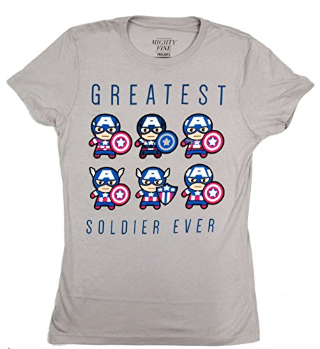 Captain America Kawaii Civil War Greatest Warrior Juniors T-shirt