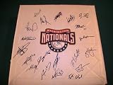 2010 WASHINGTON NATIONALS TEAM SIGNED AUTOGRAPHED BASEBALL BASE RYAN ZIMMERMAN COA + PROOF PHOTO