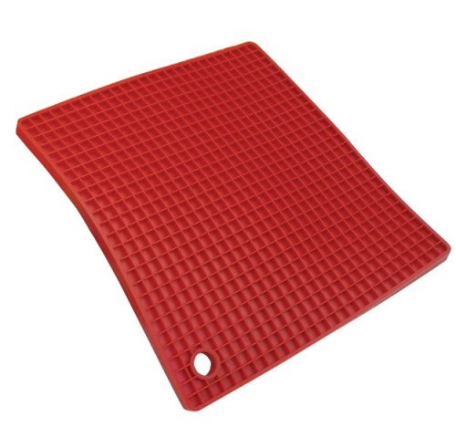 SiliconeZone Grid Counter Mat, Red