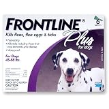 Merial Frontline Plus Flea and Tick Control for 45- to 88-Pound Dogs and Puppies, 6 Month