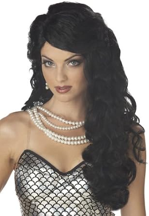 Women's Mermaid Black Wig