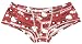 Red Hello Kitty Faces All-Over low-rise boy short for women