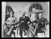 Leaders of World War 2 (Winston Churchill, Franklin Delano Roosevelt, Joseph Stalin) White Wood-Mounted Art Poster Print - 11 X 17