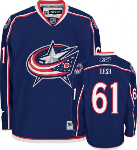 Rick Nash Jersey: Reebok Navy #61 Columbus Blue Jackets Premier Jersey
