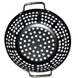 GrillPro 98130 Porcelain Coated Round Grill Topper, 11-Inch Diameter and 2-1/2-Inch Deep