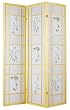 ACME 02252 IOLA 3-Panel Wooden Screen, Natural Finish