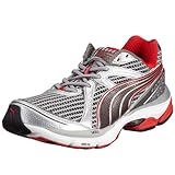 Puma COMPLETE VECTANA 1 184584 01, Herren Sportschuhe - Running, grau, (silver metallic-black-metallic gun metal-puma red 01), EU 46, (US 12), (UK 11)