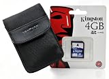 Fototasche, Kameratasche Typ Vantage 1, Set mit 4 GB SD Karte für Sony DSC-W320, W350, W380, WX1, W180, W190