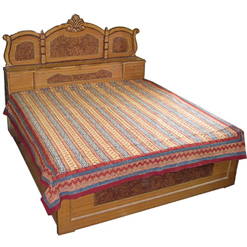 Cotton Bed Sheets Linen for Bed Handmade Block Printed Queen Size from India Cotton Bed Sheets Linen for Bed Handmade Block Printed Queen Size from India