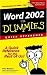 Word 2002 for Dummies Quick Reference width=