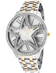 Womens Two-Tone Stainless Steel Silver-Tone dial