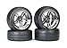 Traxxas 8375 Assembled Black Chrome Split-Spoke Wheels with 1.9