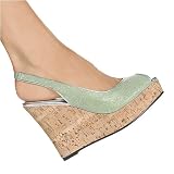 Highest Heel Ladies DARLING 100 Cork Wedge Sandal by The Highest Heel