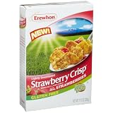 Erewhon Strawberry Crisp Cereal, Gluten Free, Organic, 11.5-Ounce Boxes (Pack of 6)