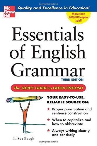 Essentials of English Grammar: A Quick Guide To Good English by Baugh, L. (2005) Paperback