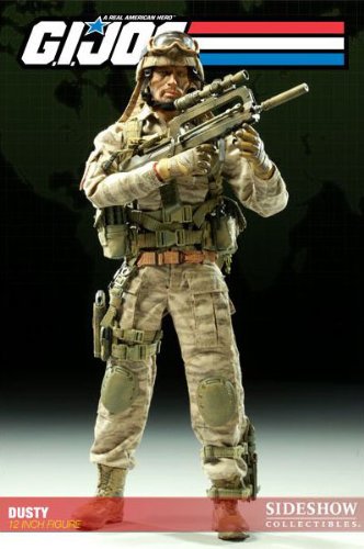 GI Joe Sideshow Collectibles 12 Inch Deluxe Action Figure Desert Trooper Dusty