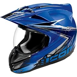 Icon Salvo Men's Variant Sports Bike Racing Motorcycle Helmet - Blue