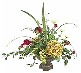 Daisy Myrtle Rose Faux Floral Arrangement