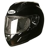Fuel Full-Face Motorcycle Helmet- Gloss Black(S)