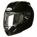 Fuel Full-Face Motorcycle Helmet - Gloss Black (XL)