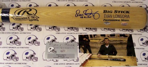 Signed Evan Longoria Bat - Autographed MLB Bats