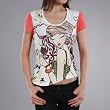Jessie G. Women's Printed Scoop Neck Tee - Small