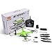 DEERC HS110W FPV Drone with 720P HD Live Video Wifi Camera 2.4GHz 4CH 6-Axis Gyro RC Quadcopter with Altitude Hold, Gravity Sensor and Headless Mode Function RTF Includes Bonus Power Bank,Green