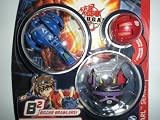 Bakugan Battle Brawlers Bakupearl B2 Series Starter Pack (Blue) Limulus (Black) Preyas II (Red)Mystery Marble