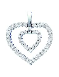 0.50CTW DIAMOND HEART PENDANT