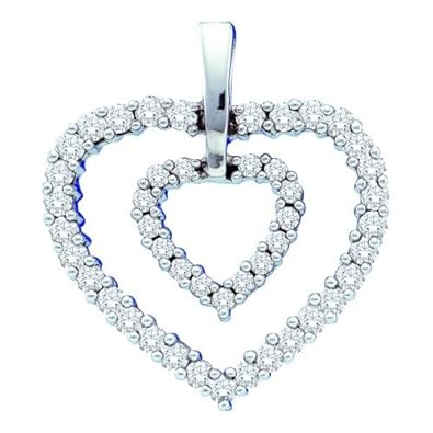 Cheap Girls Jewelry 0.50CTW DIAMOND HEART PENDANT For Sale