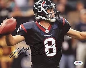 Signed Matt Schaub Photograph - 8x10 #s33858 - PSA/DNA Certified - Autographed NFL Photos