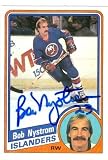 Bob Nystrom Autographed/Hand Signed Hockey Card (New York Islanders) 1984 Topps #98