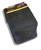 Set of 4 black high quality rubber car mats