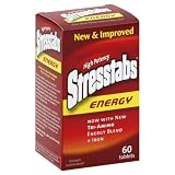 Stresstabs High Potency Energy, now with new TRI-AMINO Energy Blend + Iron, 60 Count,