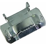 BAND-IT C25699 201/301 Stainless Steel Ear-Lokt Buckle, 3/4" Width, 100 per Box