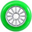 YAK Scooter Wheel Green/Silver 100mm