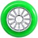 YAK Scooter Wheel Green/Silver 100mm